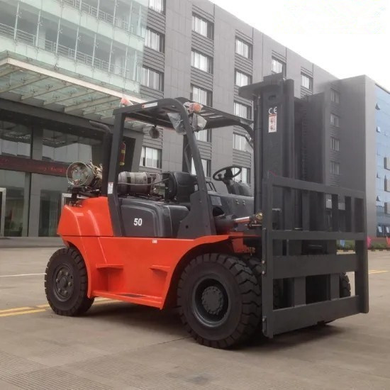 Max.Gradeability 20% 5ton 6ton 7ton Big Dual Fuel Forklift LPG Forklift Tires Pneumatic