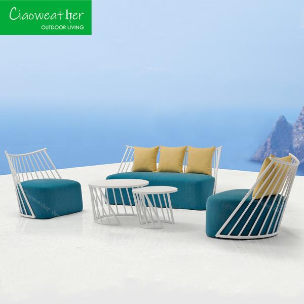 Patio Furniture Modern Design Aluminum Garden Sofa Set Patio Villa Sofa Outdoor Balcony Furniture