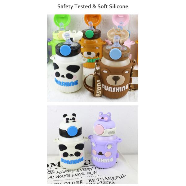 чашка Thermos нержавеющей стали 550ml с крышкой силикона качества еды