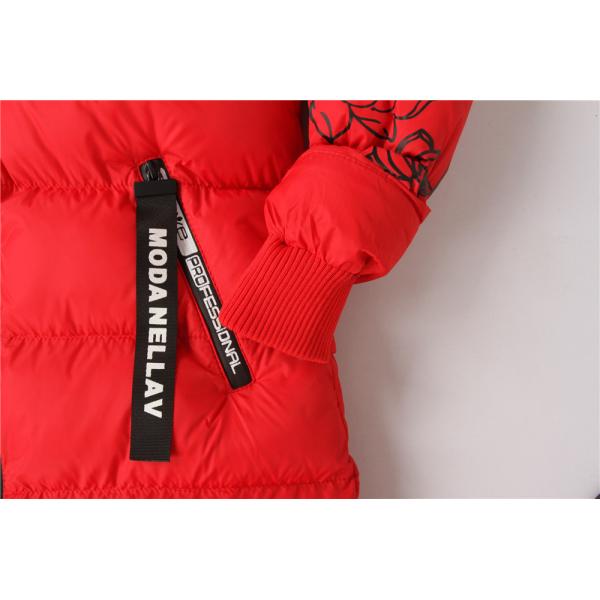 Fashion Casual Children's Winter Clothes red Girls Long Puffer Jacket