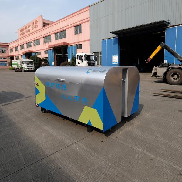 2.5m3 Large Garbage Containers Trash Collection Containers Stainless Steel
