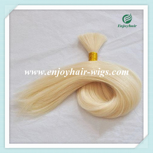 Peruvian 5A virgin remy hair bulk ,613# color, straight style 10''-26''length hair