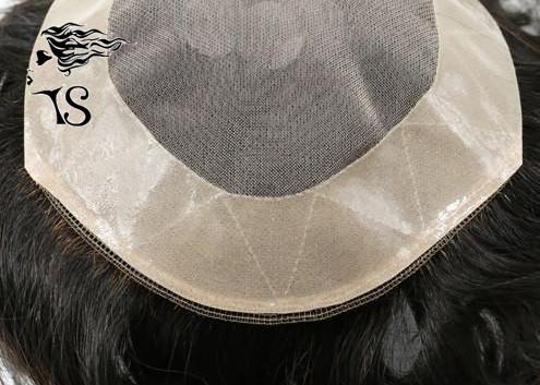 Natual Looking Toupee Hair Replacement System / Mens Human Hair Pieces