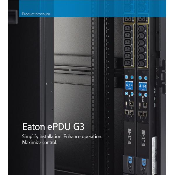 16A Мониторируемый центр обработки данных PDU 12 Way EATON EFLXL02H FLEXPDU LOCAL METER 1U C20 1P 12XC13