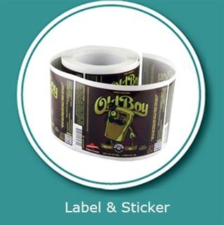 Beverage label sticker customized printing and vinyl sticker printings