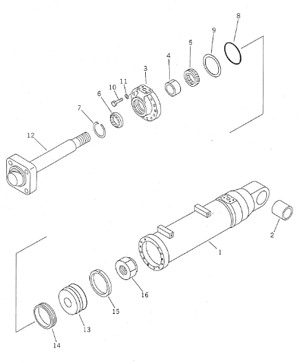 707-01-02320 7070102320 Seal Kit Наклонный цилиндр для Komatsu Wheel Dozer WD500-3 компактный WF600T-1