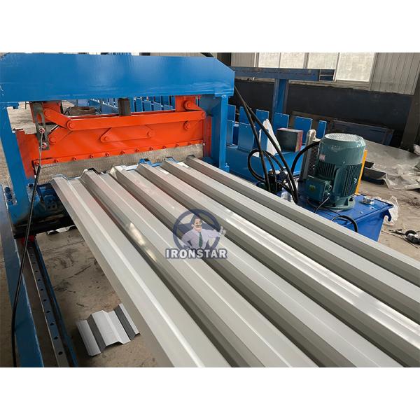 “Flying Tracking Cutting Trapezoidal Color Steel Roof Roll Forming Machine For Saudi Arabia Market High Speed Flying Tracking Cutting Trapezoidal IBR Roof Panel Roll Forming Machine For Saudi Arabia ”