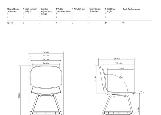 Model Training Room Chairs with Visually Striking Appearance and Bold Color Combinations in W560*D520*H820(mm)