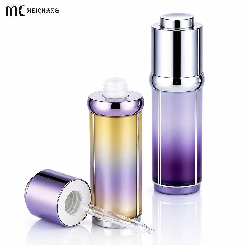 15ml / 30ml Double Wall Acrylic Dropper Bottle for Face Serum(MC-624)