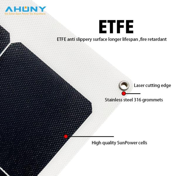 160w Солнечная энергия IBC Солнечные элементы Гибкие солнечные гибкие панели Солнечный 150w фотоэлектрический модуль Для электрического велосипеда лодка