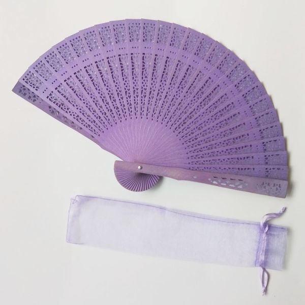 [I AM YOUR FANS] Hot Selling Sandalwood Fans No Fragrance Wood Fan With Box/Bag