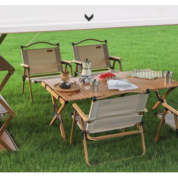 Kermit Chair Foldable Portable Ultra-Light Metal Chair, Portable Wood Beach Chairs, Outdoor Folding Chair