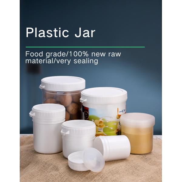 Clear White Butter Storage Small Plastic Jars Canning For Food Powder 30ml-1000ml