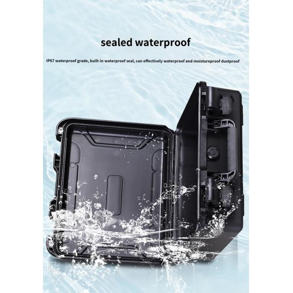 IP67 impermeable Hard Plastic Instrument Carry Tool Case Color personalizado aceptable personalizable para equipos eléctricos
