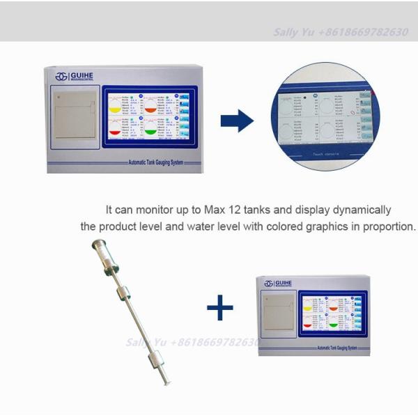 Magnetostrictive Diesel Fuel 24V 20m RS485 Tank Level Gauge