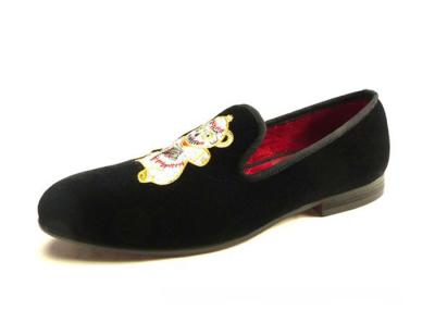 Informal Flat Mens Velvet Loafers Key Drawn Style Homens De Negócios Sapatos Casual