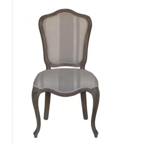 French style linen fabric upholstered vintage wedding chairs and event chair supplies for sale