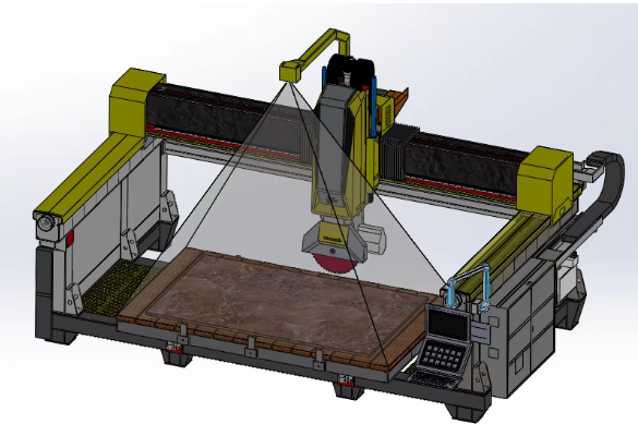 5-Axis Stone Cutting Machine with DDX system