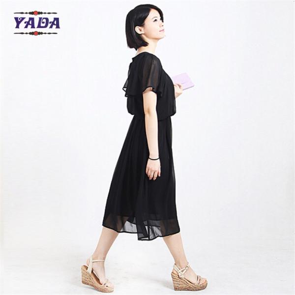 Мода с короткими рукавами, женщины, секси летние пляжные платья, шифонские платья по дешевой цене.