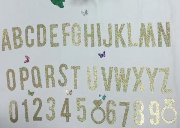 300gsm Letters 5 Tall Gold Glitter Paper Letters For Party Decoration