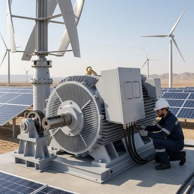 75kW 400V Grid Tie Off Grid Permanent Magnet Generator for Hybrid Renewable Energy Systems