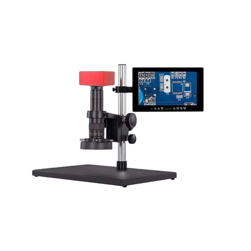 Professional 4K Electronic Measuring Microscope Support Point Line Circle Angle Measurement for Precision Component Testing