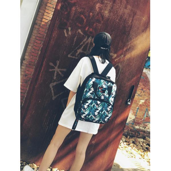 Fashion portable backpack Korean version of backpack college leisure minimalist fashion bag