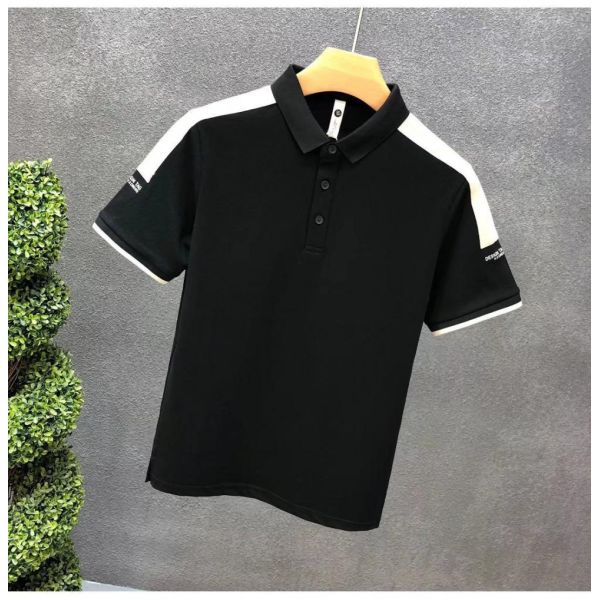 New Men's Printed Polo Shirt Blank Men's Polo T Shirts Embroidered Plain Short Sleeve Casual Polo Shirts