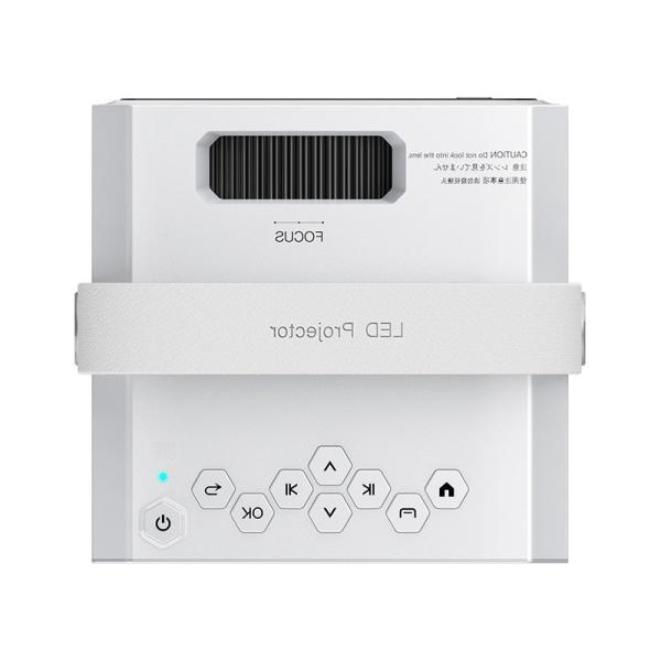 4K LCD T2 Mini Projector 3.5mm Audio Projection Distance 1.2-3.8m