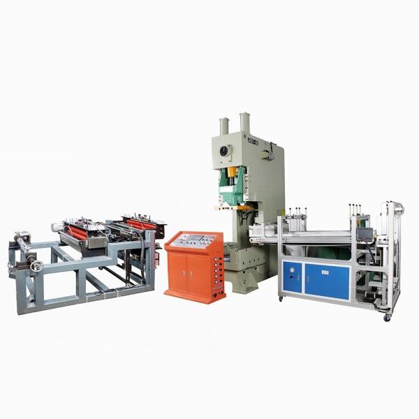 1.5KW Full Automatic 3 Compartiment Laminated Airline Sealable Disposable Food Aluminum Foil Container Making Equipment