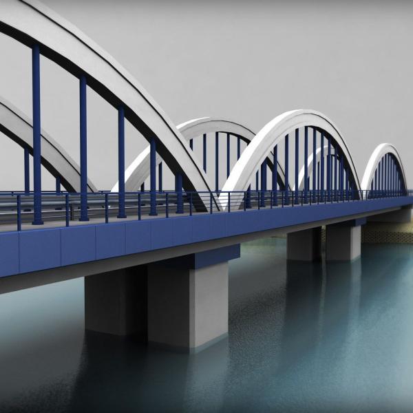EU Standard Prefabricated Box Girder Structure Truss Kits Steel Structure Construction Arch Bridge Fabrication Bridges