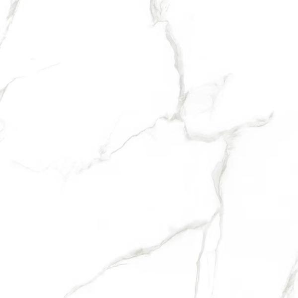 600x600mm Ivory Glossy Natural Stone Effect Porcelain Tile