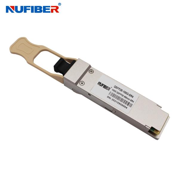 QSFP28-100G-SR4 850nm 100m 100GBASE SR4 QSFP28 , Juniper Compatible DOM Transceiver Module