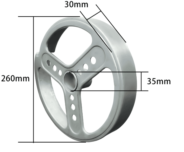 Smooth Operation Galvanized Steel Flywheel Disc For Roll Up Door Drum Wheels