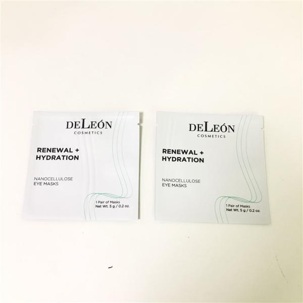 Сумка плоской белой сливк образца саше образца Customzed сумки маски косметической небольшой упаковывая