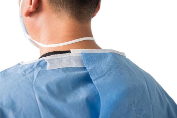 Disposable PPPE Reinforced Non Woven Isolation Gowns