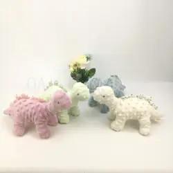 Os presentes bonitos do Natal de Minky Dots Stuffed Animal Toys Kids descascam o dinossauro amigável de veludo da bolha
