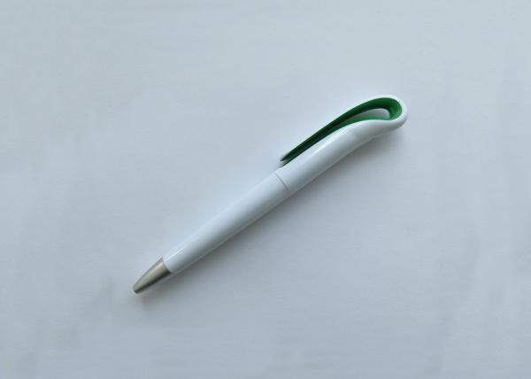 White Plastic click swan Ball Point Pen with customized logofor promotion