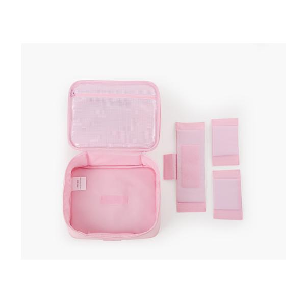 Easy Carry Travel Organizer Bag With PVC Transparent Waterproof Mesh Surface