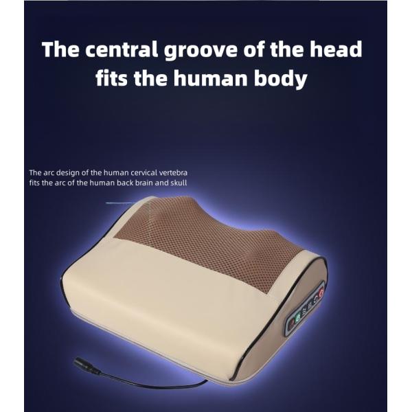 Household Electric Cervical Massage Pillow Infrared Heat Compress Body Massage Spa Machine for Neck and Head Massage