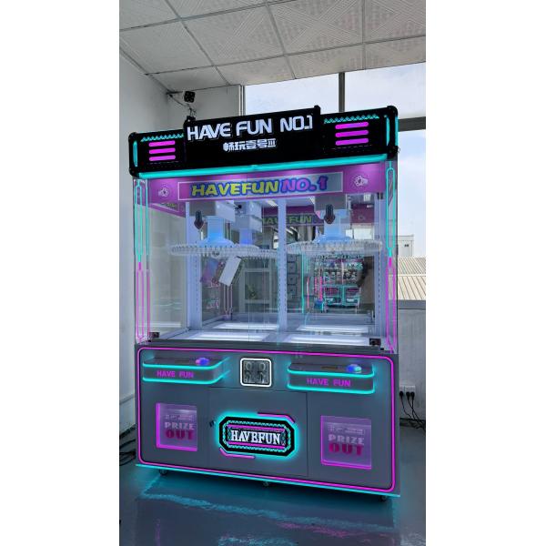 2 Players Arcade Claw Crane Machine Doll Catcher Machine 200W For Shopping Malls