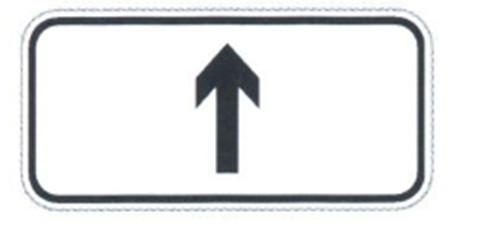 Low Cost Rectangular Shaped Sign Outdoor Direction Sign White and Black Traffic Plate On Sale