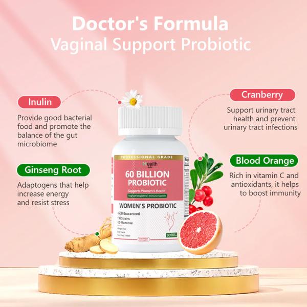 60 Billion Probiotic Capsules 120pcs Immune & Digestive Support