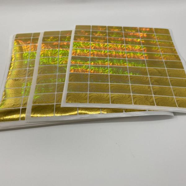 Anti Counterfeiting PET Film 3D Holographic Stickers