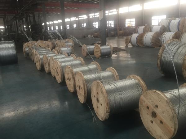 Customized Size Galvanized Steel Core Wire With High Carbon Steel Rod Raw Material