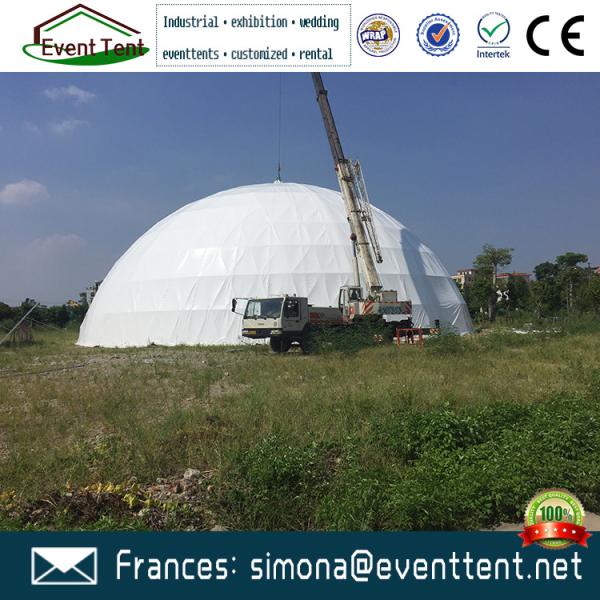Fashion Clear Geodesic Dome Tent  Fire Ratardant With Hot Dip Galvanized Steel Pipes