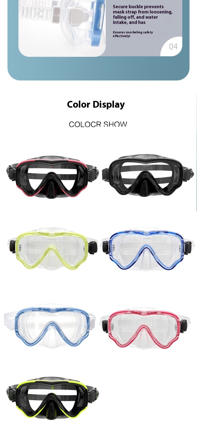 Cross-border Large Frame Ski Protective Goggles, Windproof Safety Goggles for Outdoor Sports & Mountain Climbing, Compatible with Bifocal Glasses