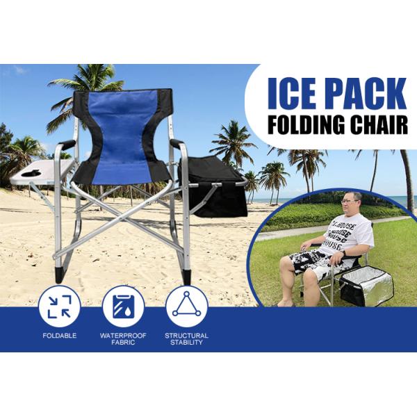 Aluminum Folding Camping Director Chair 92*46*55cm Lightweight For Adults