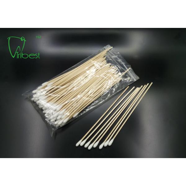 6 Inch Sterile Cotton Tipped Wood Applicators