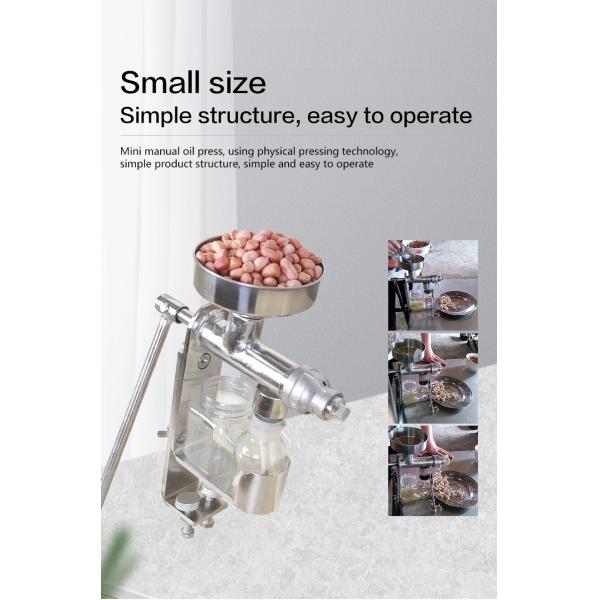 3KG Thailand Coconut Oil Cold Press Machine Manual Oil Expeller Small Manual Hydraulic Oil Press 98%-100%